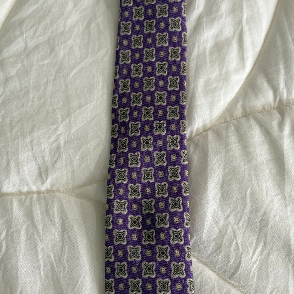 Black Brown 1826 purple olive tie